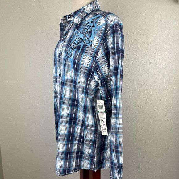 NWT Ring of Fire Western Style Shirt Size L - Picture 4 of 8